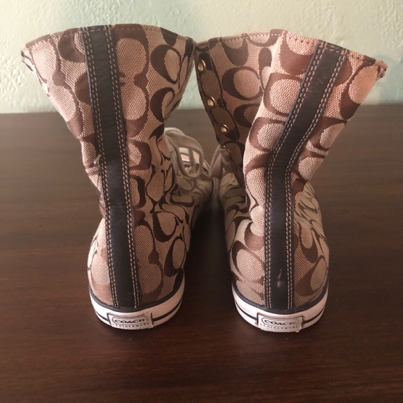 Coach Legacy Stripe women’s high top size 9.5 - Picture 4 of 8